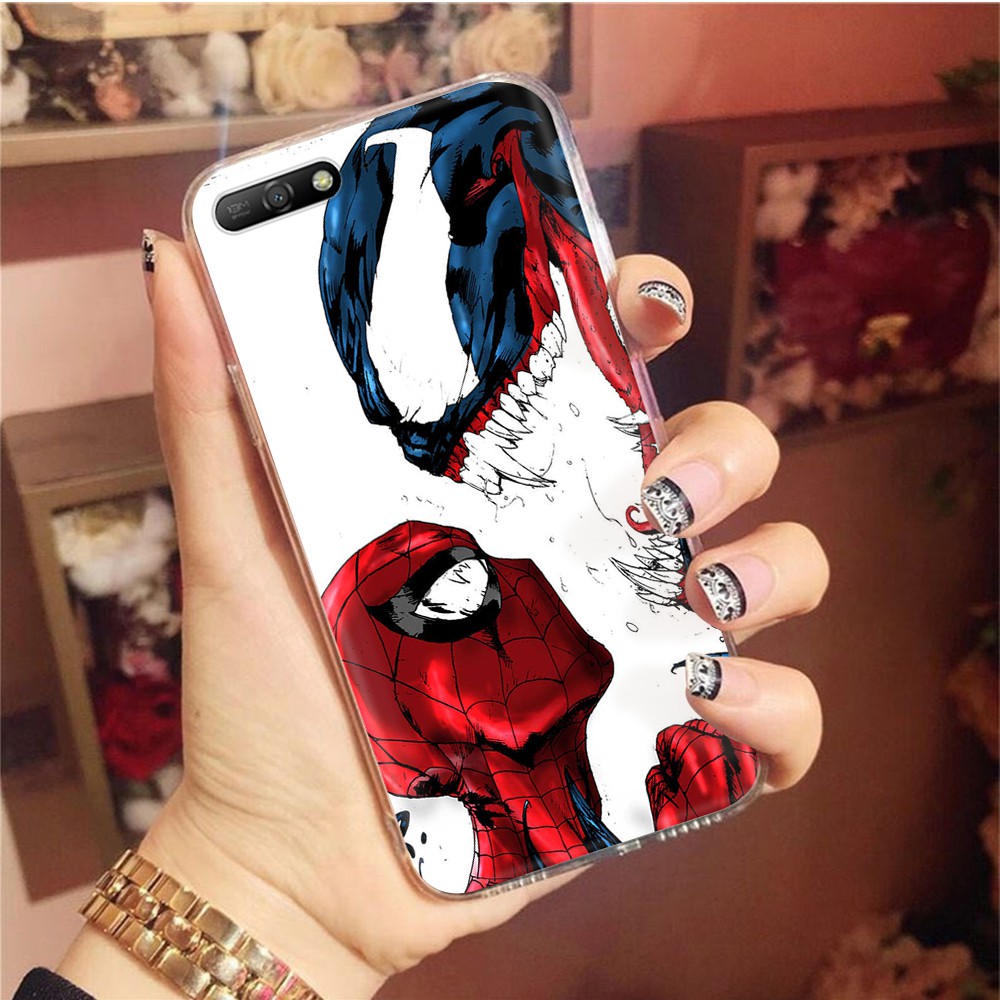 Ốp Lưng Trong Suốt Hình Venom Độc Đáo Cho Iphone X Xs Xr Max 12 Mini 11 Pro Max At141