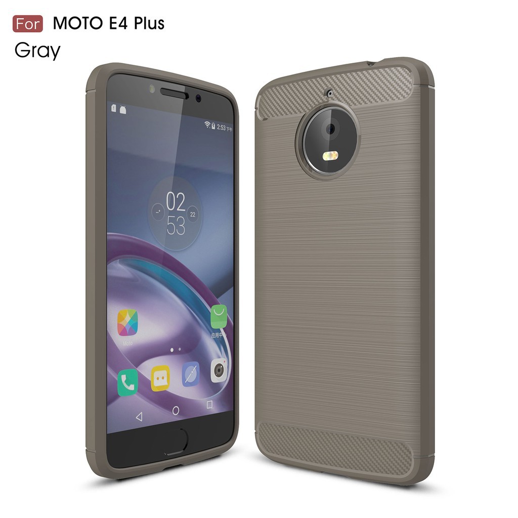 Ốp điện thoại carbon dẻo cho Motorola MOTO E4 Plus