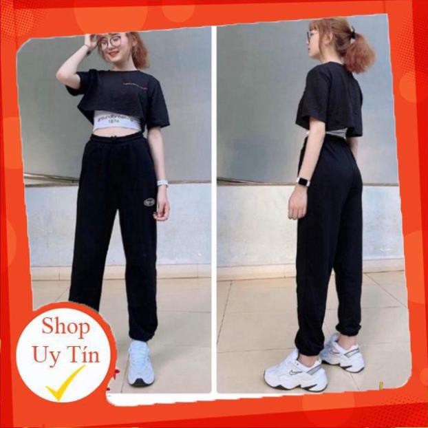 SALE Xả. Set Bộ Quần Thể Thao Jogger + Áo Thun Cặp (SPUN 01) - Thời Trang Hot 2020 BT Fashion - Hình thật, Video ¹ ' :