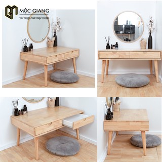 Bàn trang điểm ngồi bệt, bàn trang điểm gỗ thiết kế hiện đại