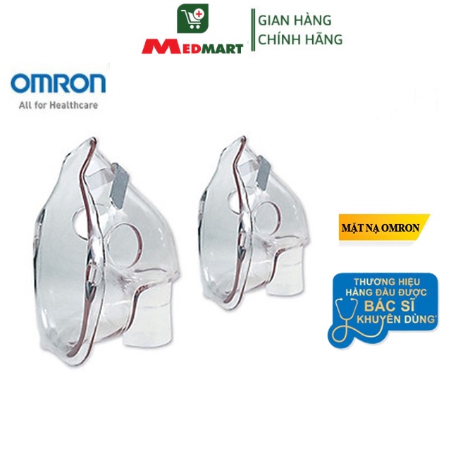 Mặt Nạ Dành Cho Máy Xông Khí Dung Omron, 2 Kích Cỡ Cho Người Lớn, Trẻ Em - Medmart