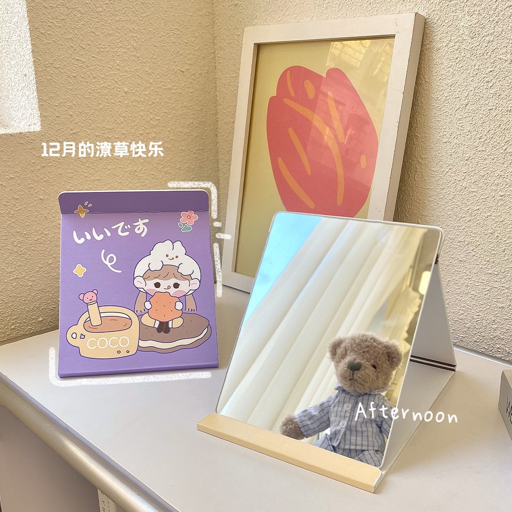 Gương trang điểm để bàn dạng gấp