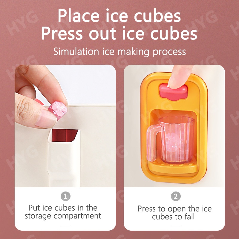 Tủ lạnh đồ chơi ZHAN QI TOYS mini bằng nhựa cho bé