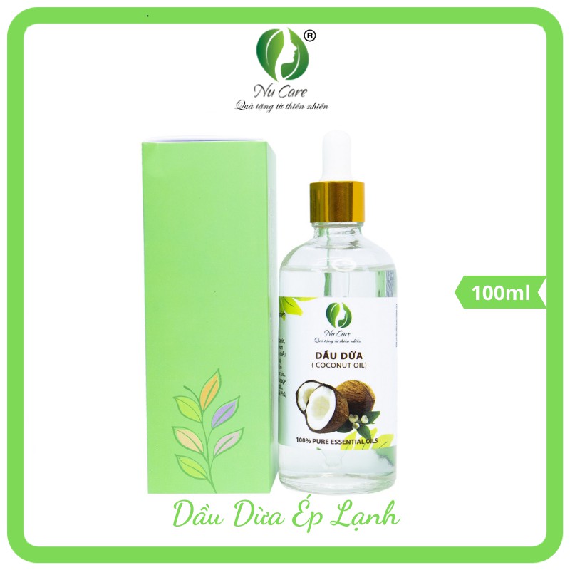 Dầu Dừa Ép Lạnh nguyên chất 100ml Nu Care