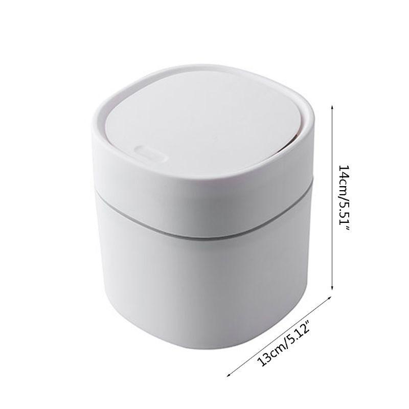 Thùng Rác Mini Thông Minh Để Văn Phòng - Xọt Rác Xinh Xắn Hiện Đại Có Nút Bấm