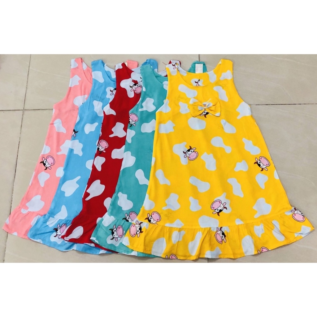 Combo 3 Đầm Chữ A Bé