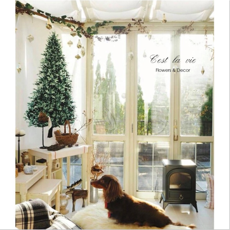 100*150CM Tấm vải treo tường trang trí giáng sinh hình cây thông đơn giản