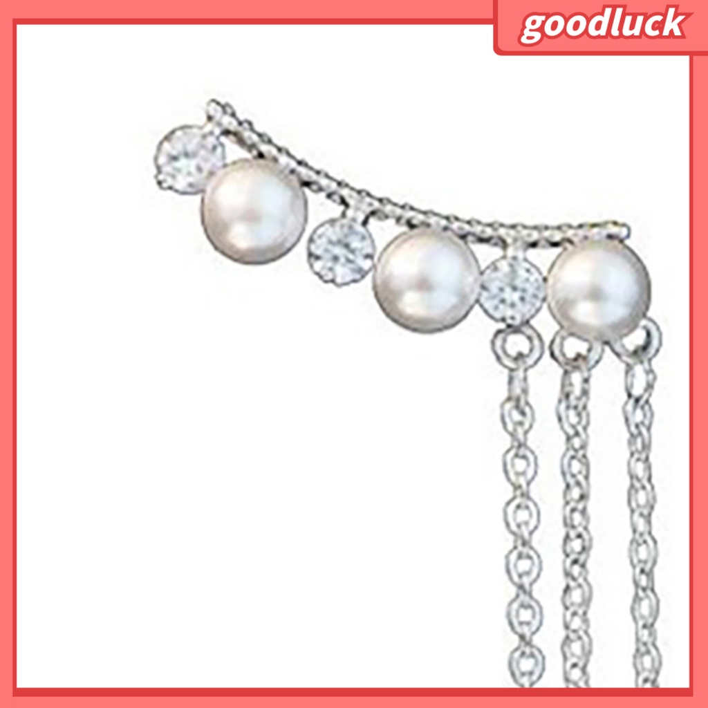 Khuyên tai dáng dài đính ngọc trai thời trang