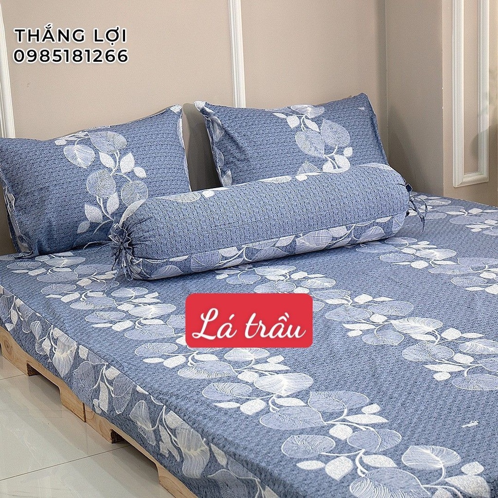 Ga giường Cotton 100% Thắng Lợi chính hãng IN LOGO THẮNG LỢI, không xù lông, không phai màu, (nệm &lt; 14p)