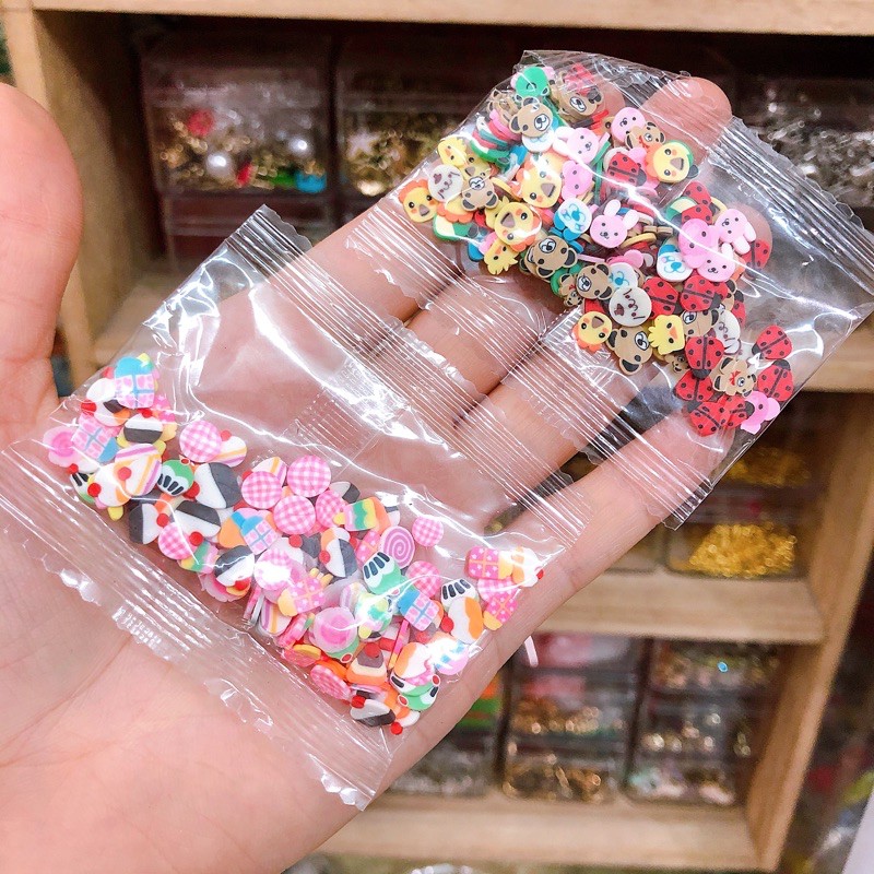 Gói 500 nail trái cây - bánh ngọt - kẹo