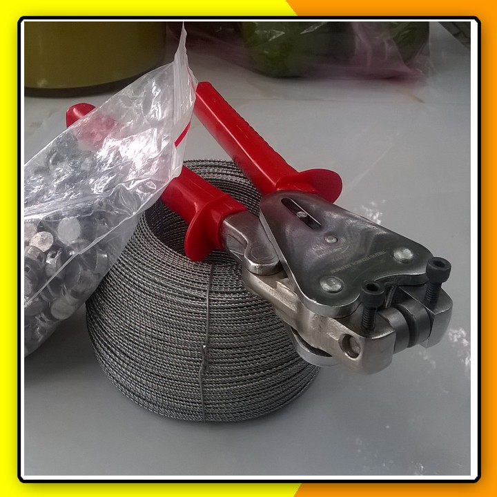 Túi chì viên 10mm  kèm 3m dây kẽm 1mm, bấm niêm phong công tơ điện, nước, hàng hóa