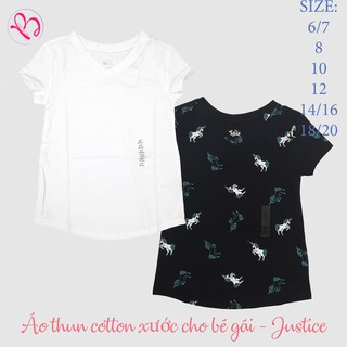 Áo thun cotton xước cho bé gái từ 6~15 tuổi