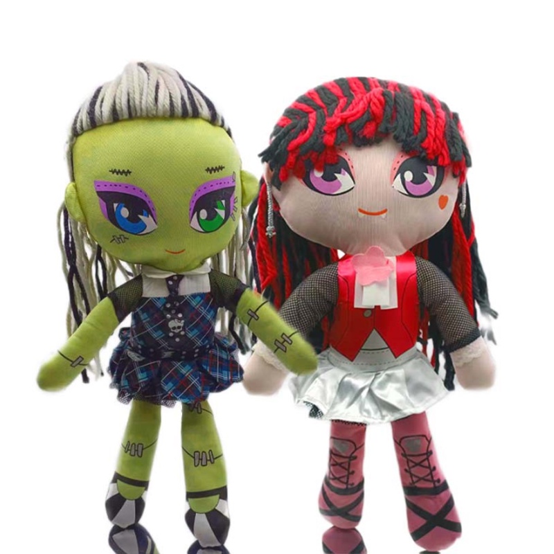 Thú Nhồi Bông Hình Quái Vật Draculaura Frankie Stein Pawdeen Cao 45cm