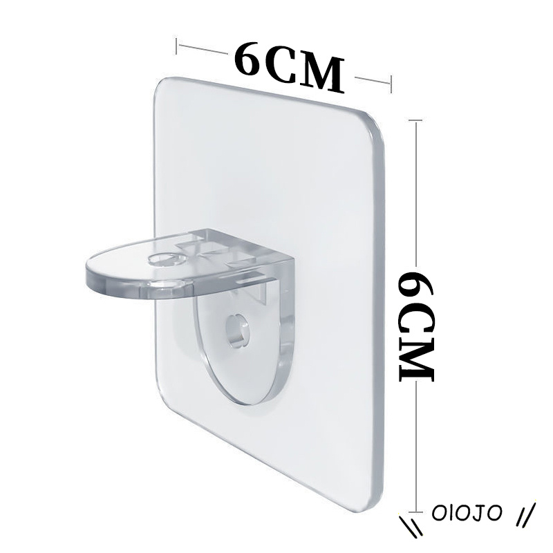 Móc Treo Đồ Dán Tường Trong Suốt Không Cần Khoan Tiện Dụng Cho Gia Đình