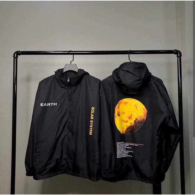 Áo khoác mặt trời- trái đất (Size L-XL)