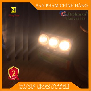 Đèn sưởi nhà tắm 2-3 bóng hồng ngoại dây chống cháy - bảo hành 2 năm