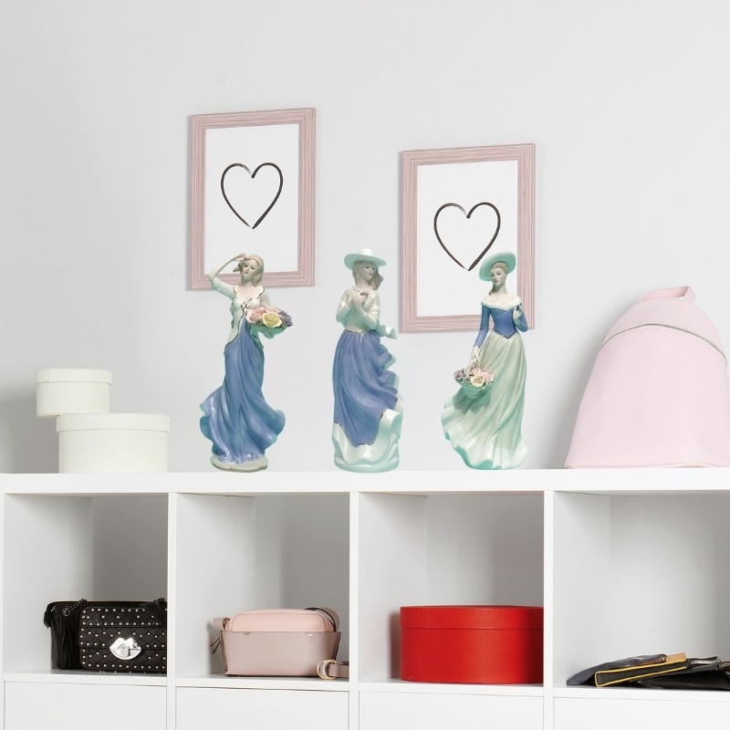 Tượng trang trí, tượng sứ trang trí hình thiếu nữ Châu Âu - Trang trí nội thất sang trọng – KT cao cm