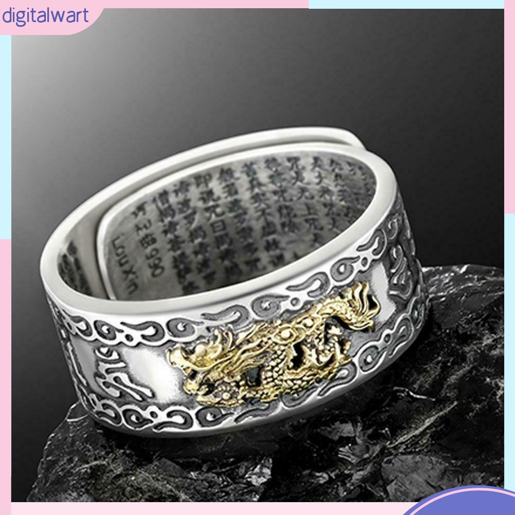 Nhẫn Hở Mạ Bạc Hình Trái Tim Rỗng Thời Trang Dành Cho Nam