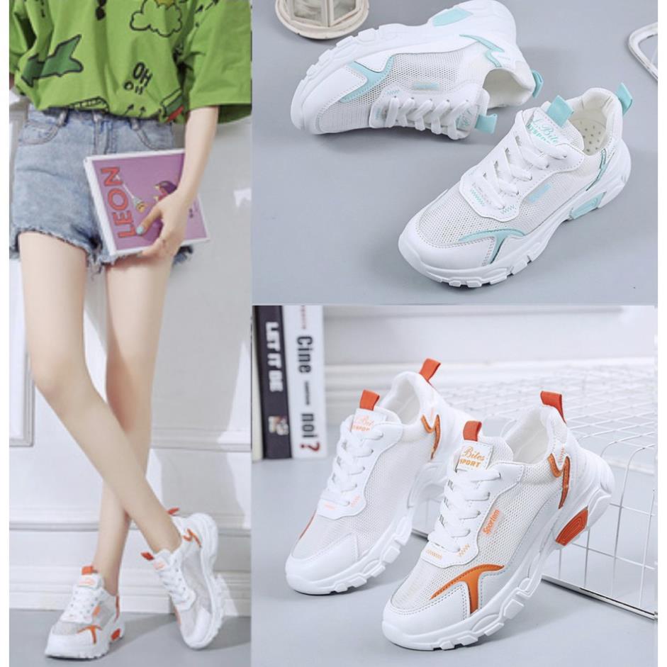 Giày thể thao nữ MCQ phản quang và gót nhung Full Box kèm video Sportem 💅