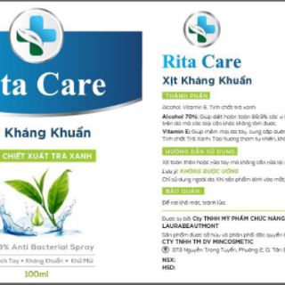Xịt kháng khuẩn Rita Care