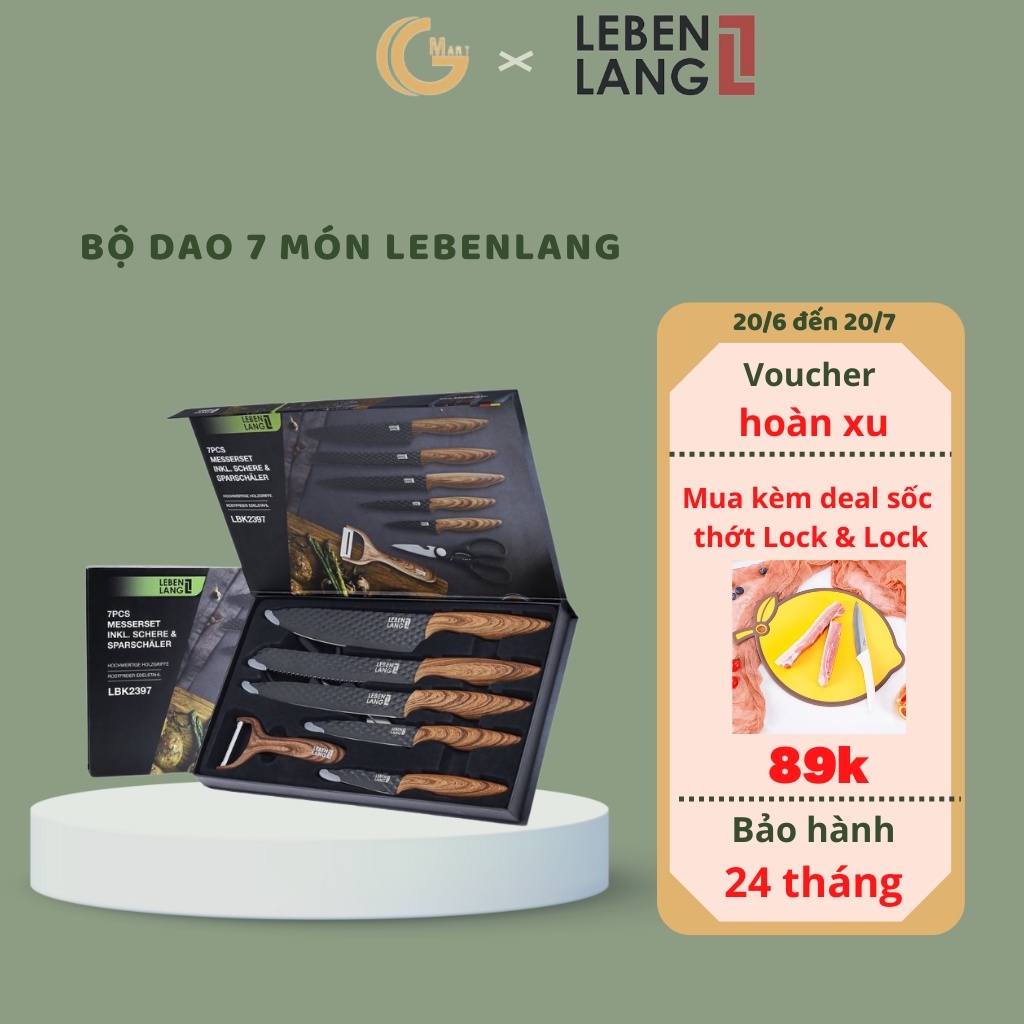 Bộ dao 7 món cao cấp của Đức dùng trong nhà bếp