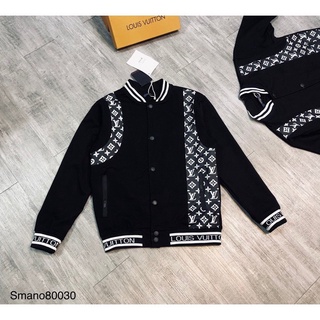 ÁO KHOÁC,ÁO BOMBER LV VAI DA TAY THÊU NAM NỮ MẶC CỰC HÓT