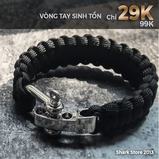 Vòng tay phượt sinh tồn chốt khóa thép