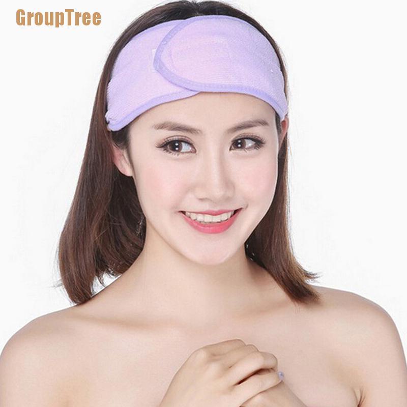 Băng Đô Mềm Co Giãn Thấm Hút Mồ Hôi Dùng Rửa Mặt / Trang Điểm Cho Nữ