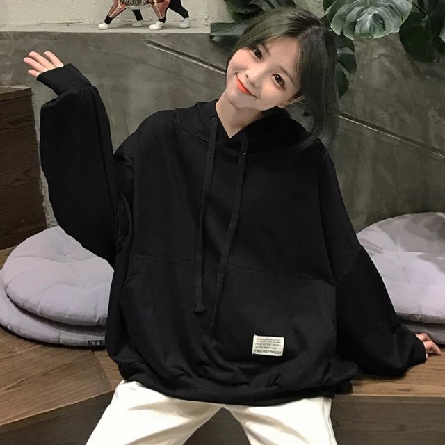 Áo hoodie phom rộng - order