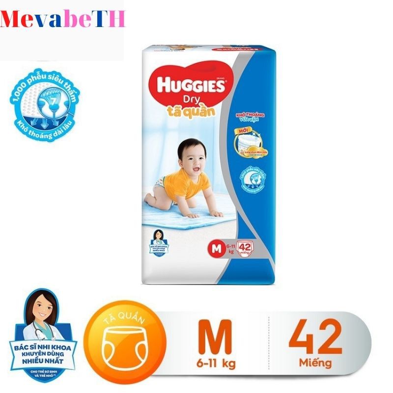 Tã-bỉm quần Huggies M42(cho trẻ 6-11kg)