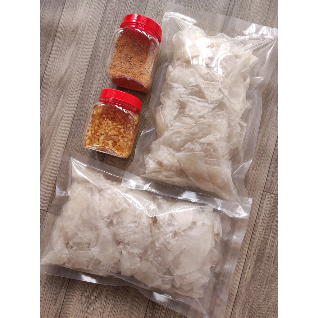 [1kg PSMN dầu tỏi] | Combo 1kg bánh tráng phơi sương + 1 hủ muối nhuyễn + 1 hủ dầu tỏi] | Chợ Cô Thu