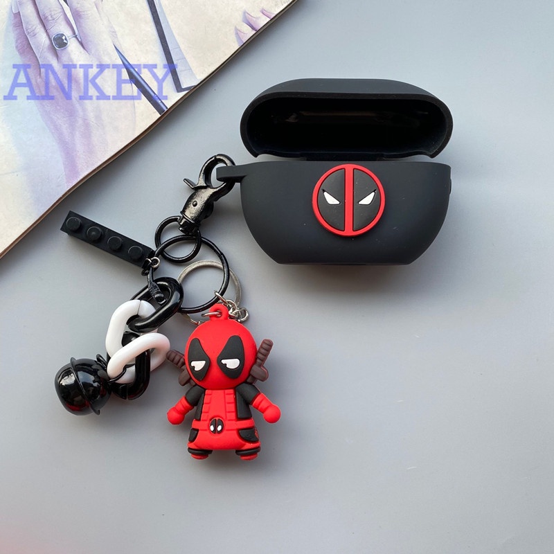 Huawei Freebuds Pro / Freebuds4 / Freebuds4i / Freebuds3 Vỏ silicon bảo vệ hộp sạc tai nghe Huawei Freebuds Pro 4 4i 3 chống thấm nước chống sốc kèm móc