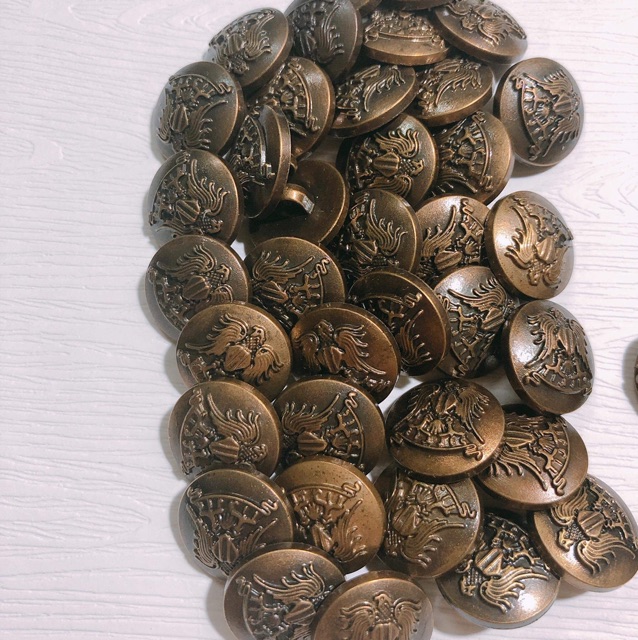 10 Nút Ao,Khuy áo,cúc áo huy hiệu 3 màu