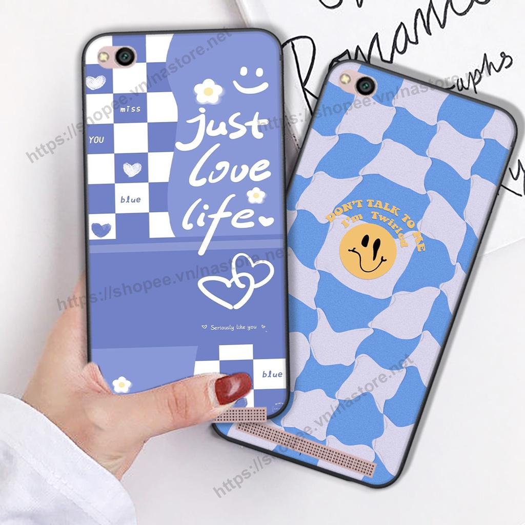 Ốp lưng Xiaomi Redmi 4A / 5A / 6A trái tim mặt cười, gấu cute thể thao cá tính