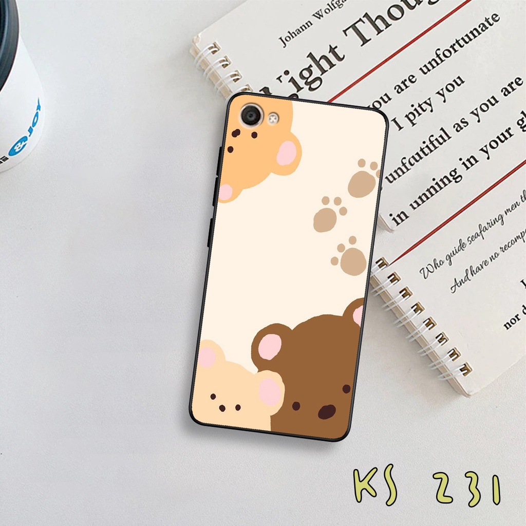 Ốp lưng Vivo Y66 - Vivo Y67 - Vivo Y75 - Ốp in hình gấu bear ngộ nghĩnh