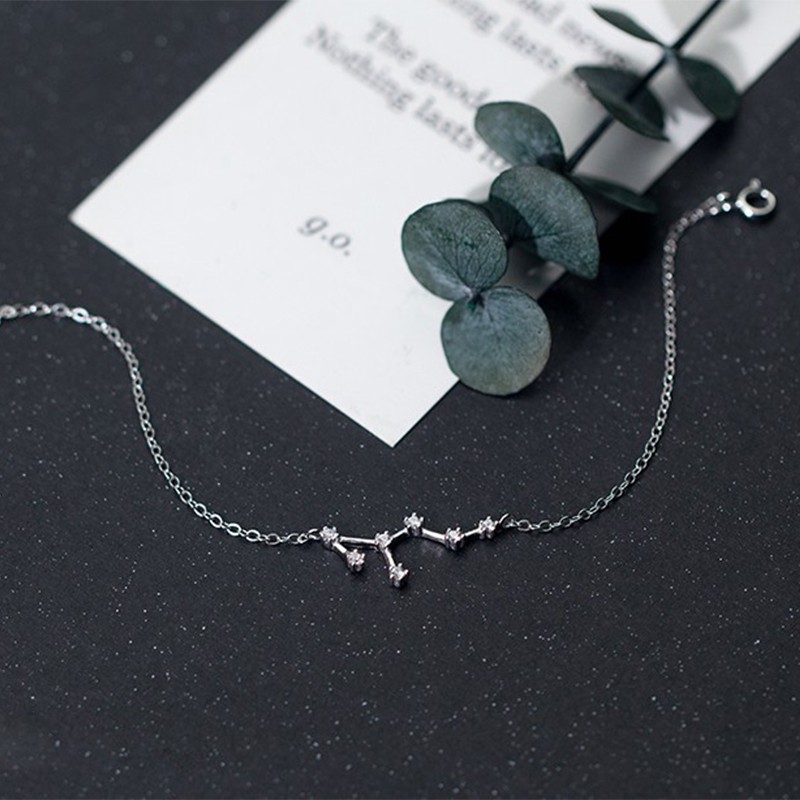 Vòng đeo tay phong cách 12 cung hoàng đạo thời trang Nhật Hàn năng động dành cho nữ