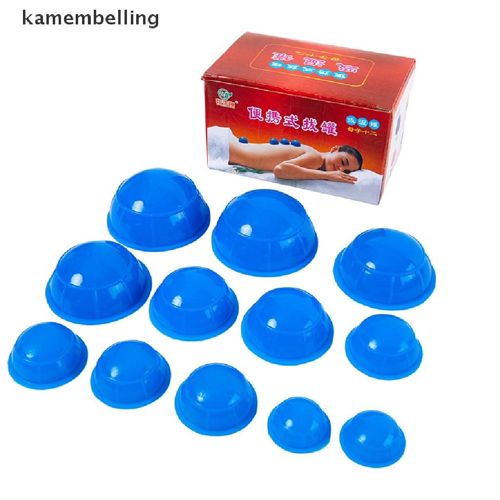 Set 12 Cốc Giác Hơi Silicone Mát Xa Chuyên Nghiệp
