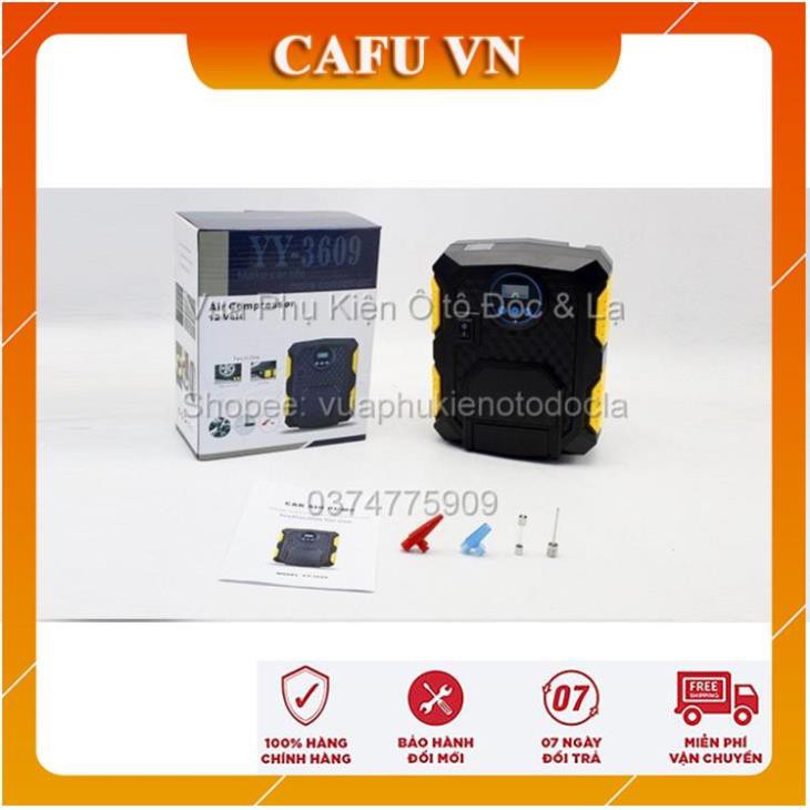 Máy bơm lốp ô tô bơm lốp xe hơi mini Carzkool CZK-3609 (phiên bản Analog) - CAFU VN