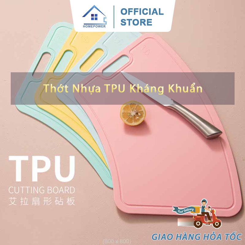 Thớt nhựa 2 mặt kháng khuẩn cao cấp, nhựa dẻo TPU chính hãng ELA an toàn cho sức khoẻ dễ vệ sinh