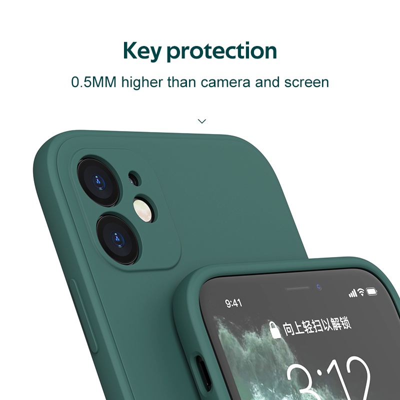 Ốp điện thoại TBTIC TPU dẻo chống sốc không thấm nước cho Iphone 12 11 Pro Max Se 2020 Xr X Xs Max 8 7 6 6s Plus