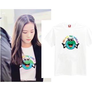 Áo thun Kpop giống BLACKPINK JISOO - YOU ARE THE WORLD LGBT