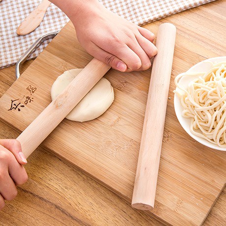 Cây Cán Bột /Cán Lăn Bột Gỗ loại đẹp để làm bánh chất liệu trơn, mịn dễ sử dụng