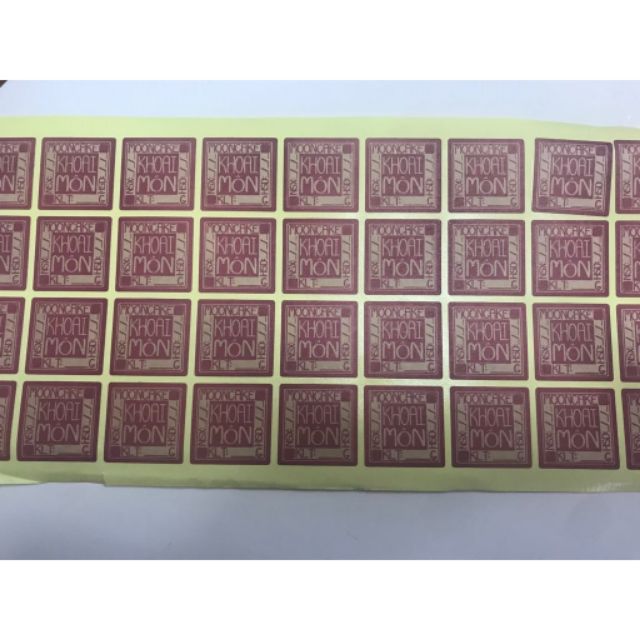 Tem nhân bánh trung thu - tem vuông - 40 tem
