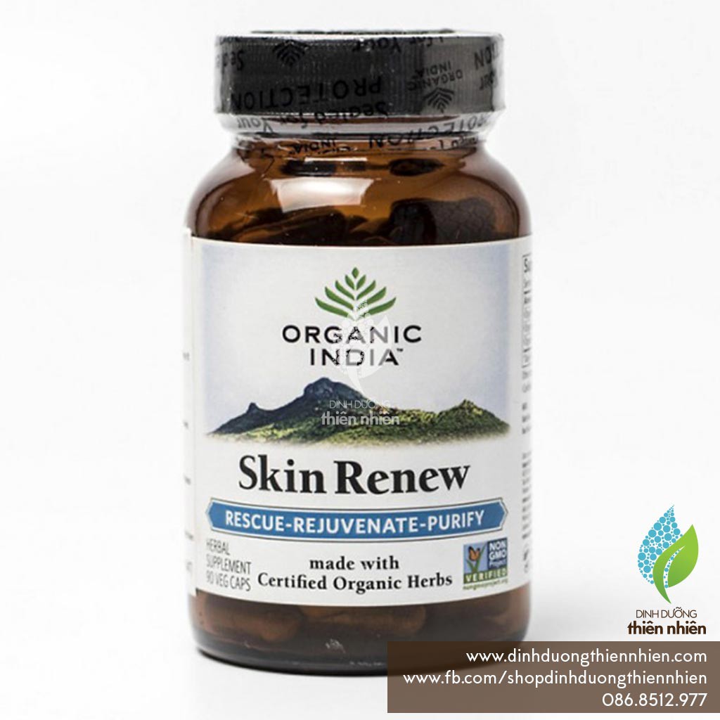 Viên Uống Thảo Mộc Skin Renew Organic India, 90 Viên