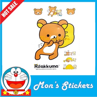 Set 4 tờ sticker Rilakkuma