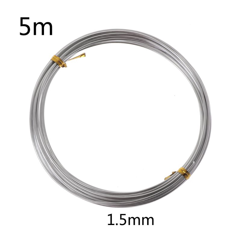 Pop* Silver Metal Flexible Anodized Aluminum Armature Wire DIY Sculpture and Crafts