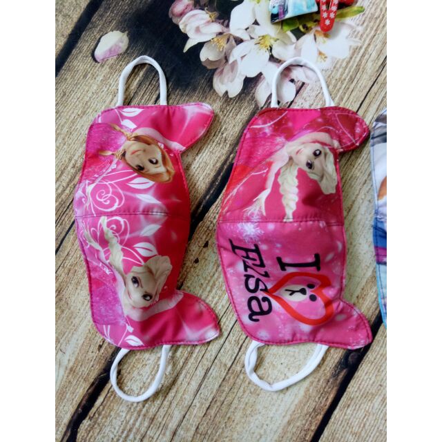 [Sale70%] Khẩu trang in hình công chúa Elsa cho bé dưới 8 tuổi