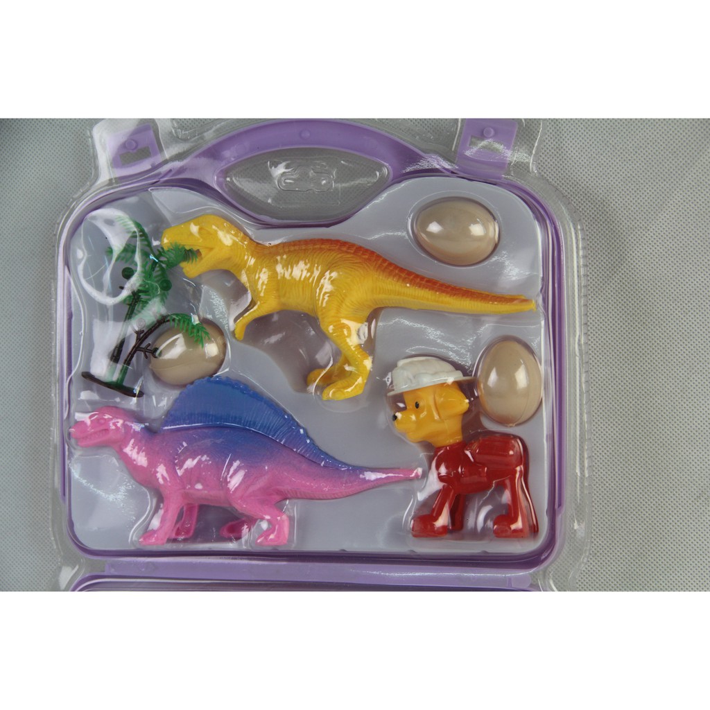 Bộ đồ chơi khủng long tiền sử có cặp dễ dàng mang theo LCC- 2