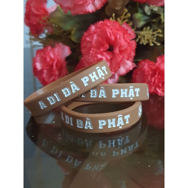 Vòng Tay A Di Đà Phật phát sáng Chữ ban đêm