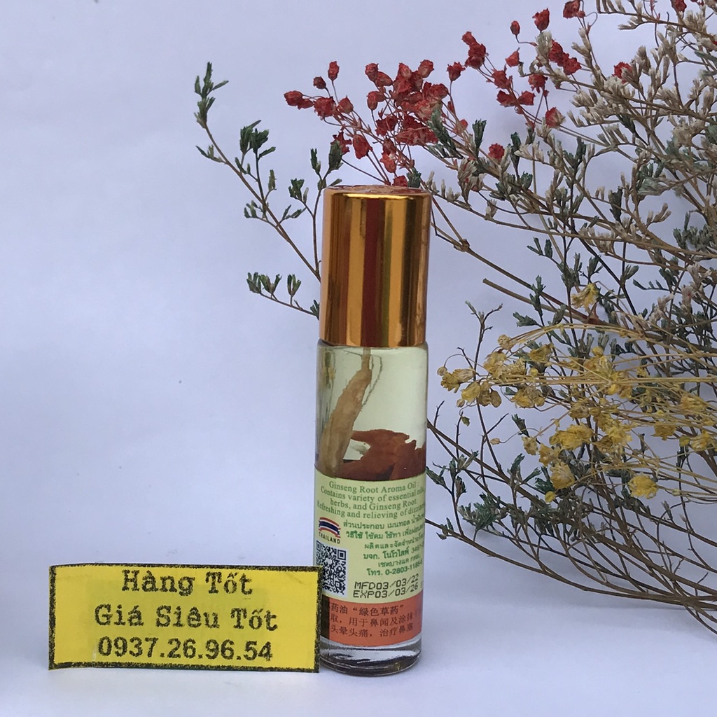 Dầu Sâm Thái Lan Green Herb Oil 8ml Dạng Lăn